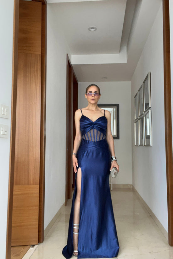 VESTIDO BUSTIER TRANSPARENCIA