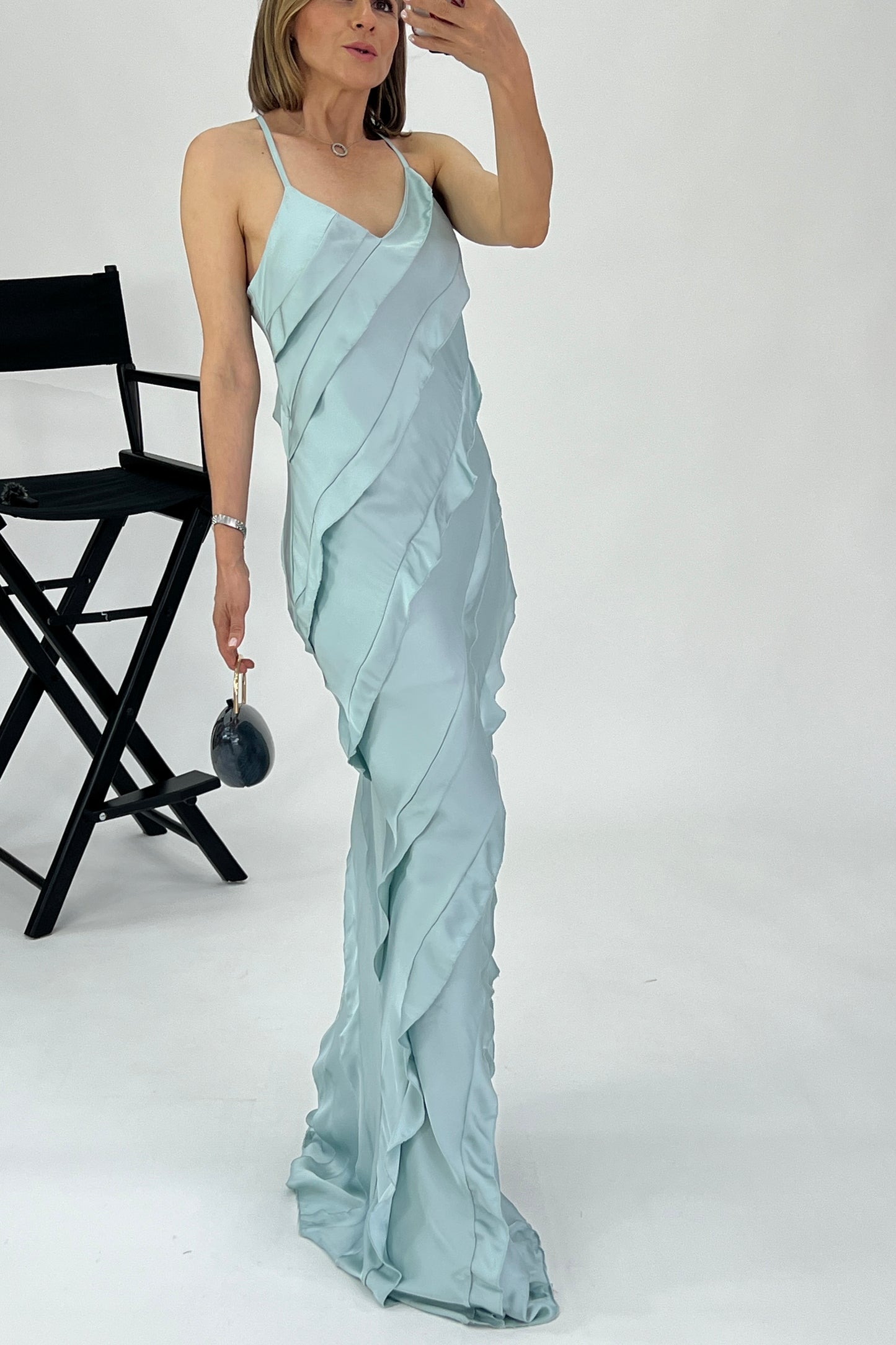 VESTIDO OLANES ASIMETRICOS