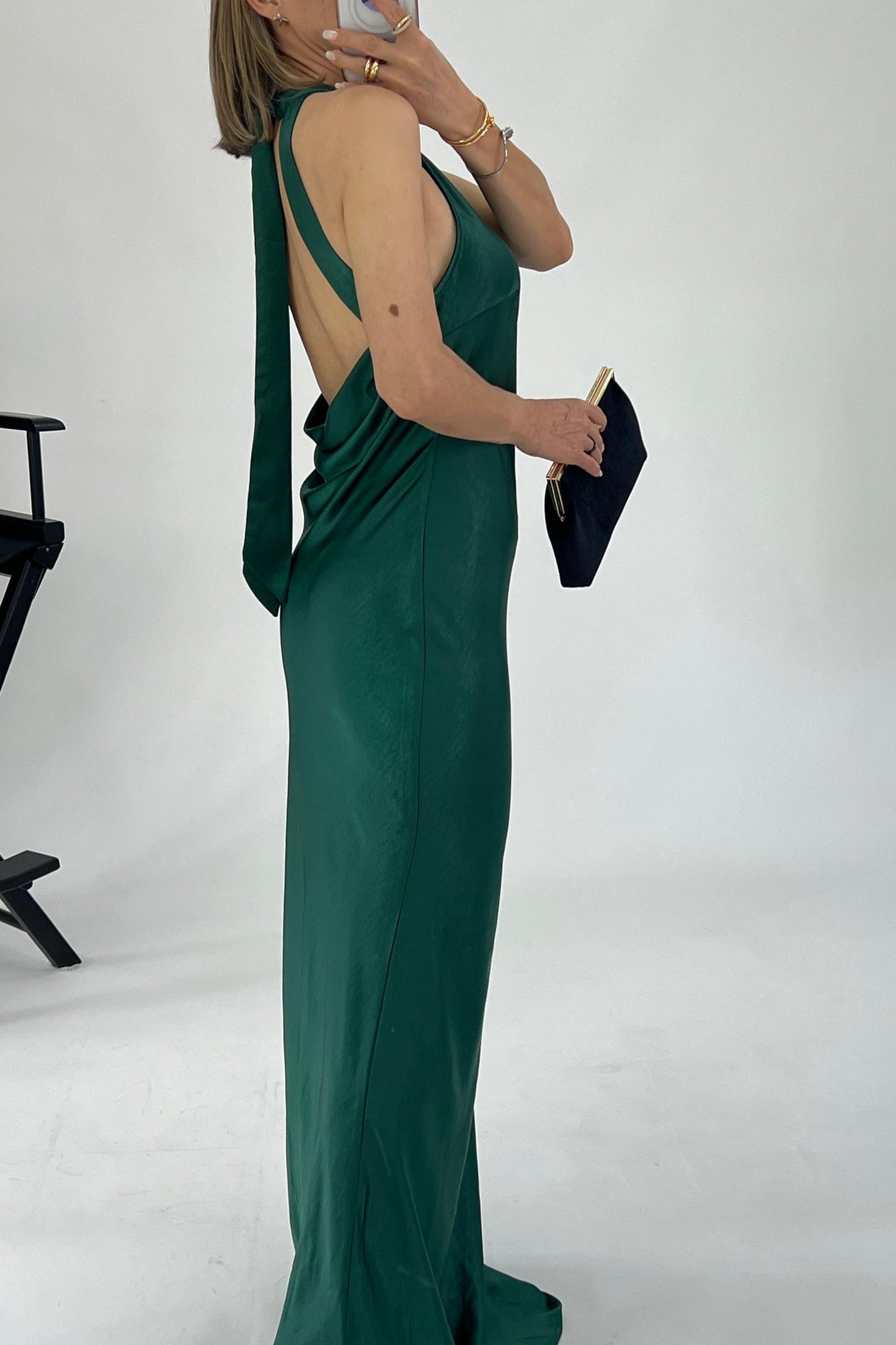 VESTIDO DRAPEADO ESPALDA