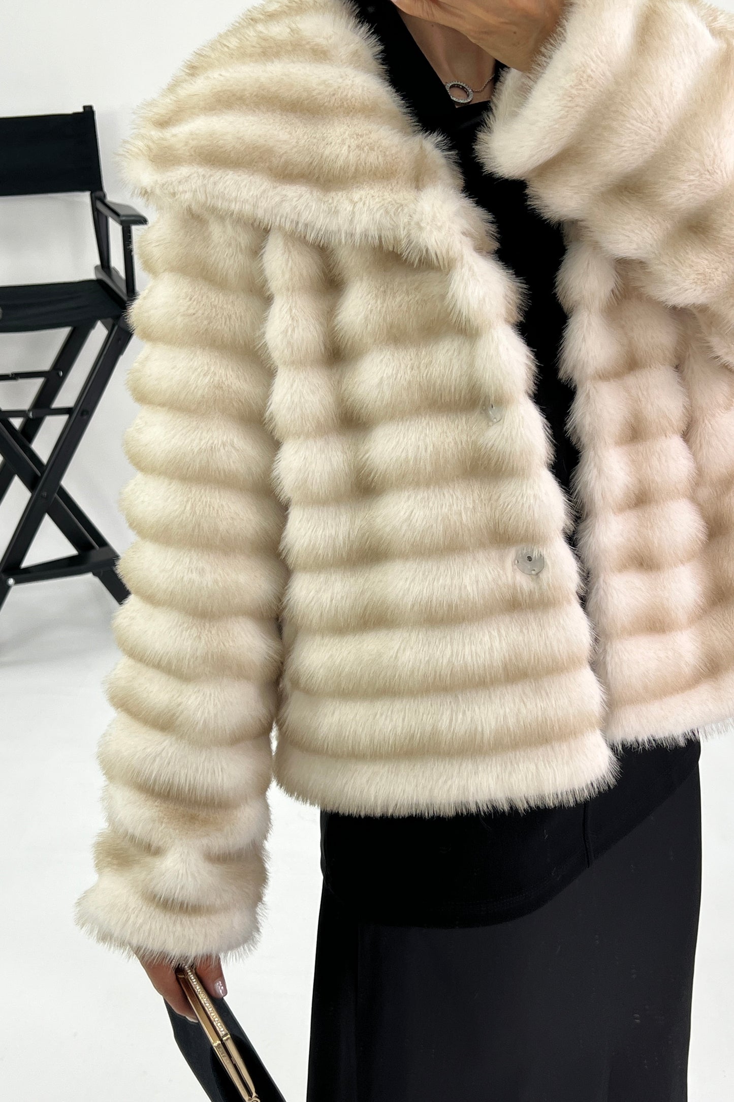 SYNTHETIC FUR COAT
