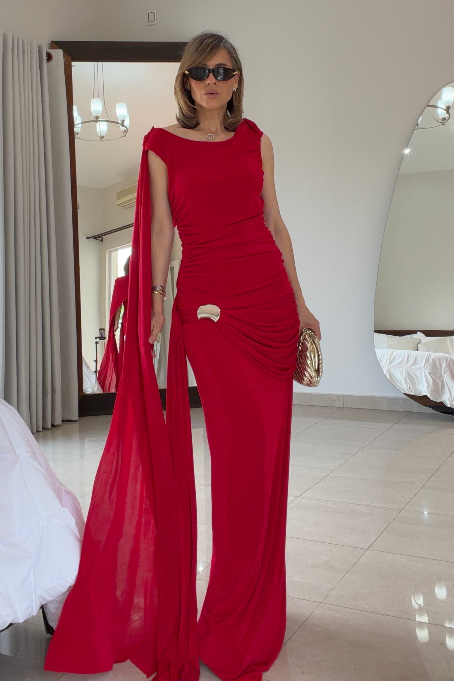 VESTIDO DETALLE HOMBRO