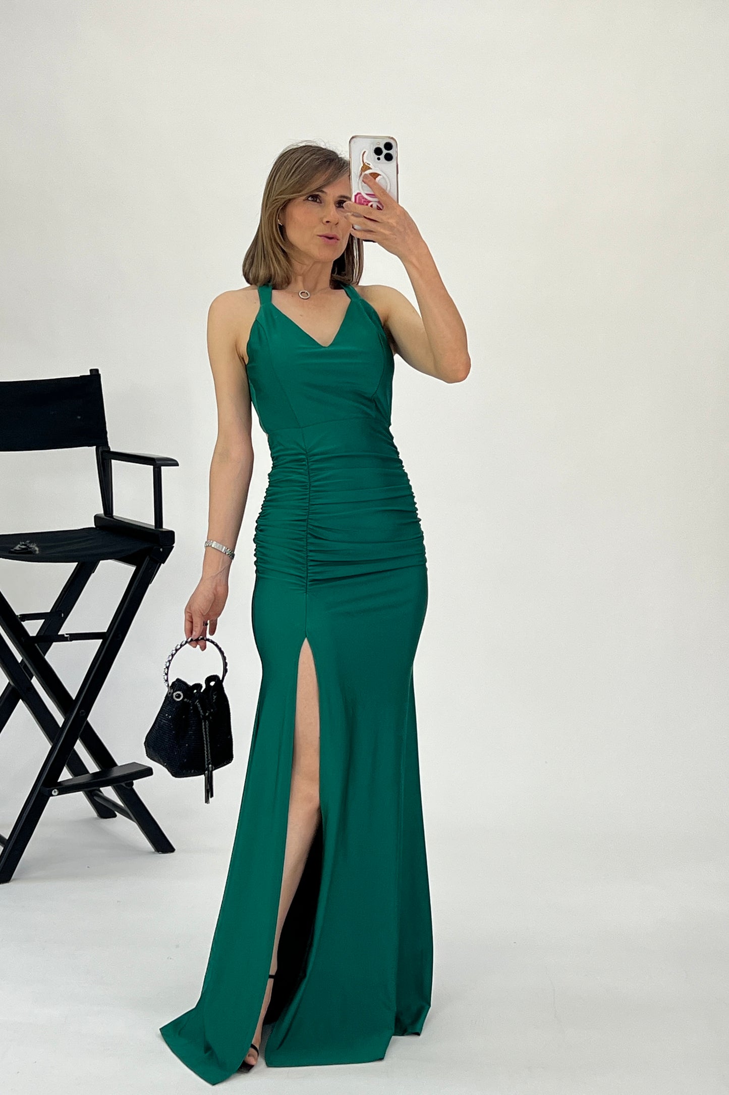 VESTIDO ESPALDA CRUZADA