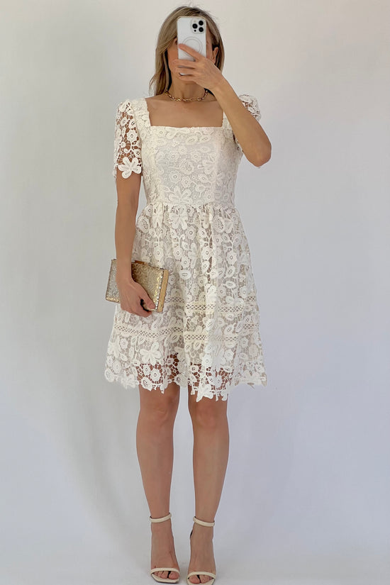 VESTIDO CROCHET ESCOTE CUADRADO