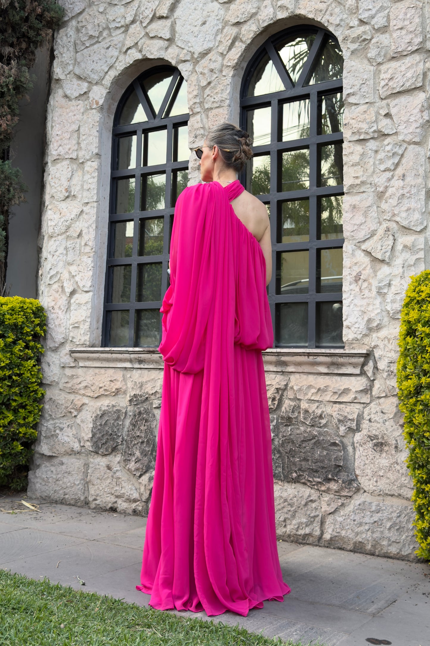 VESTIDO HOMBRO ASIMETRICO