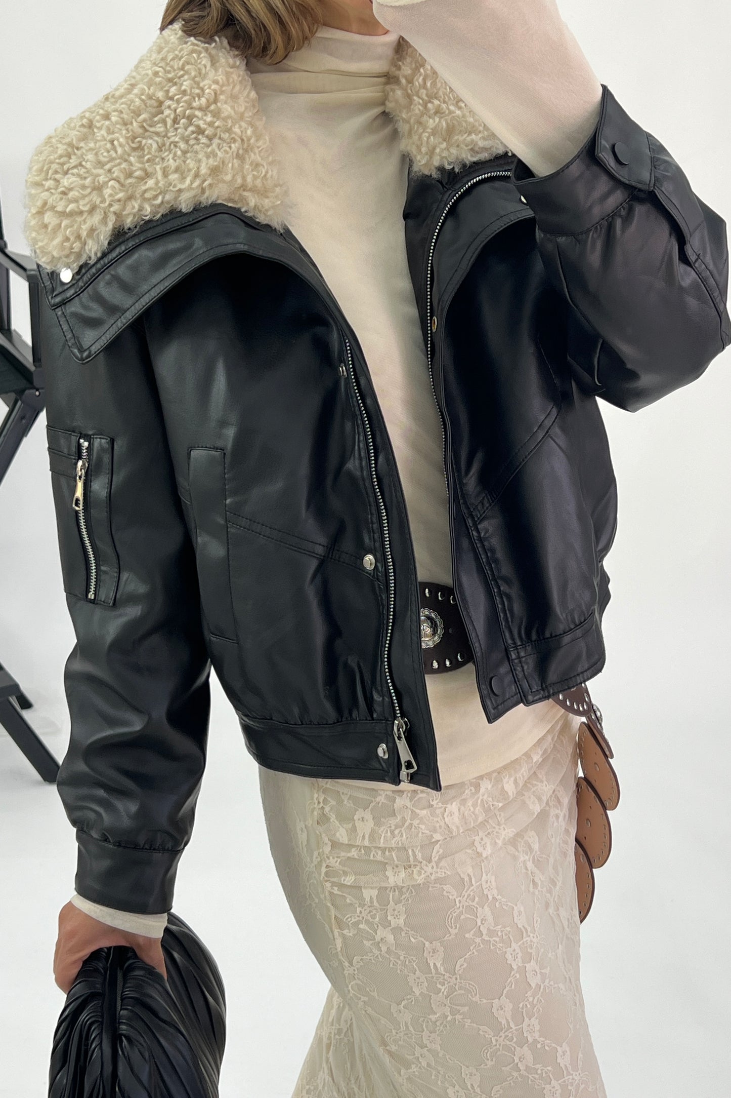 SHEEPSKIN-EFFECT JACKET