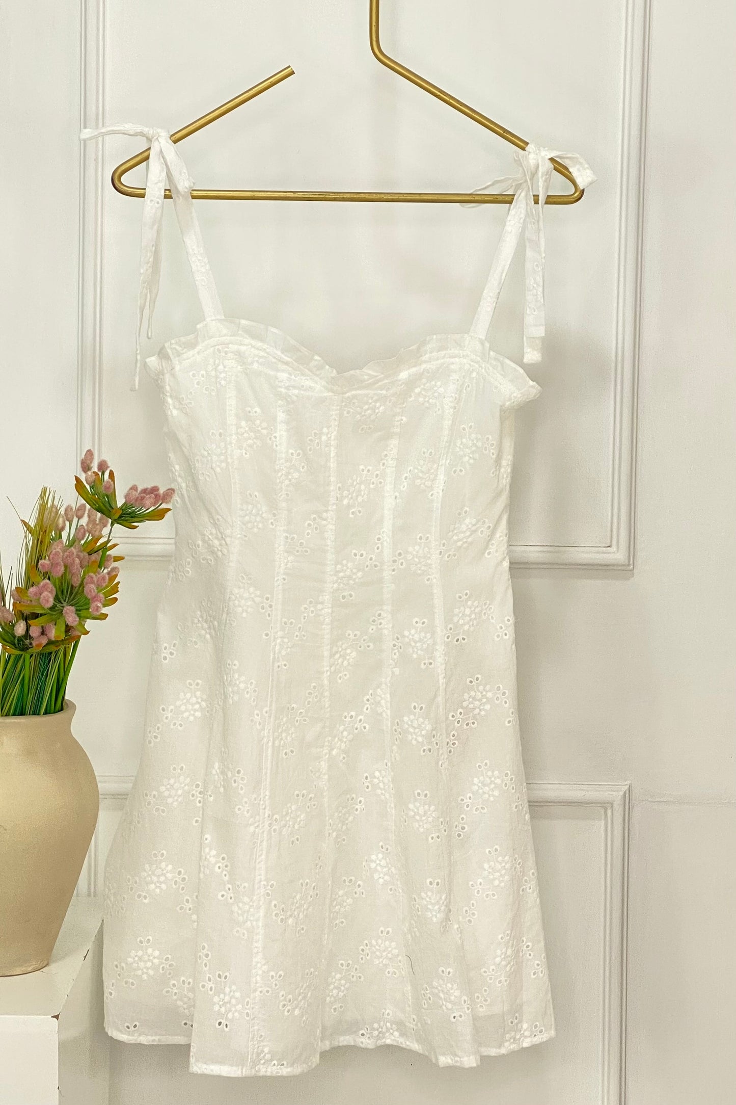 VESTIDO ALGODON PICADO