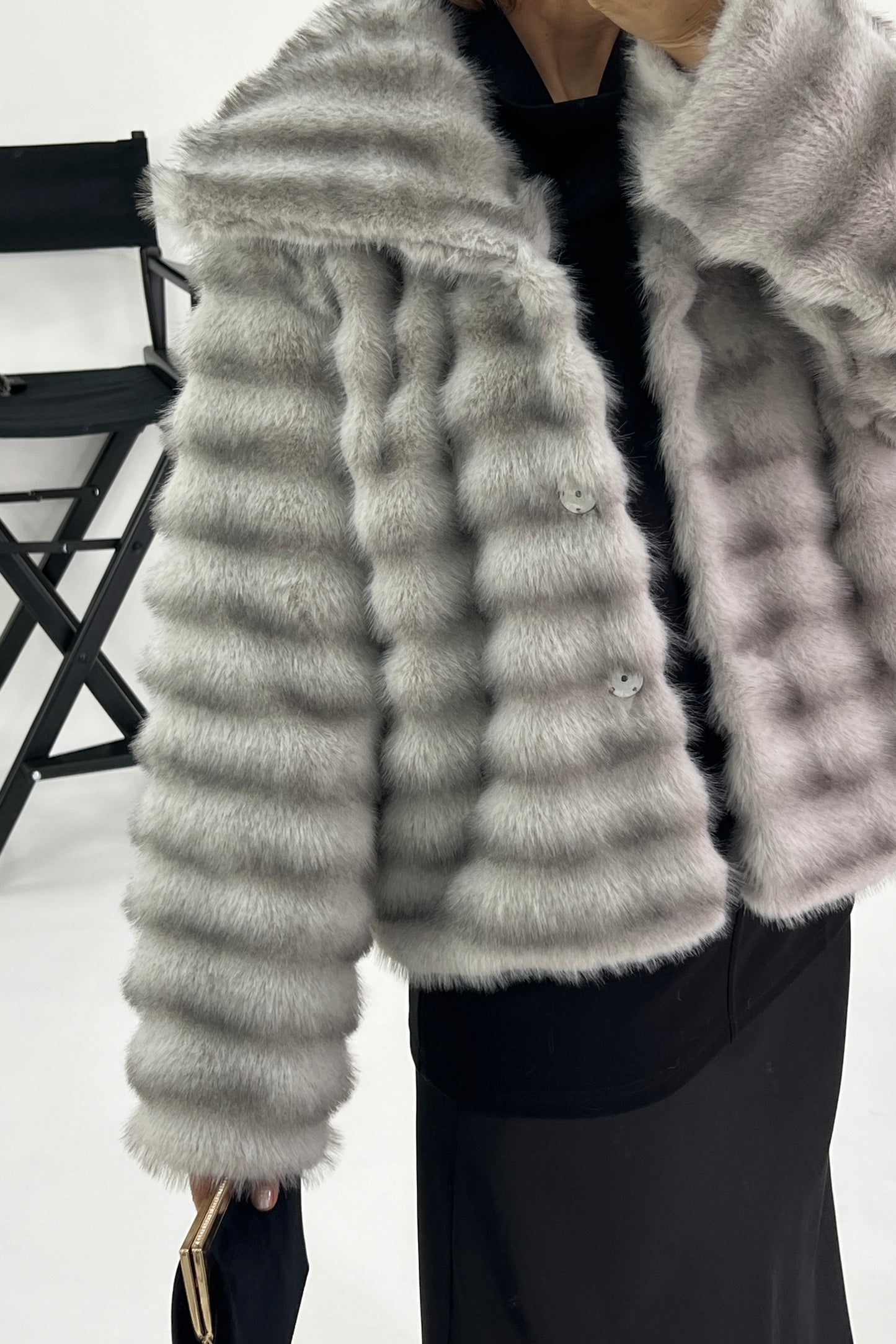 SYNTHETIC FUR COAT