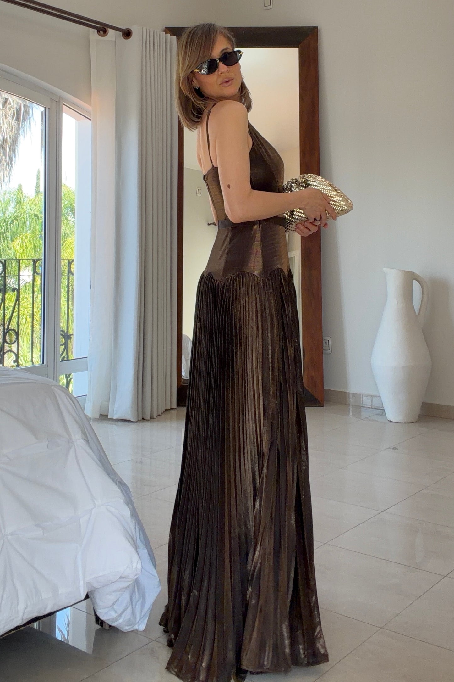 VESTIDO BAJO PLISADO