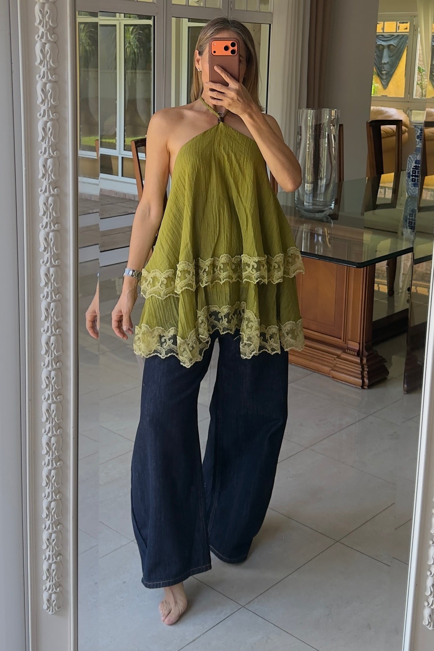 BLUSA CAPAS & ENCAJE