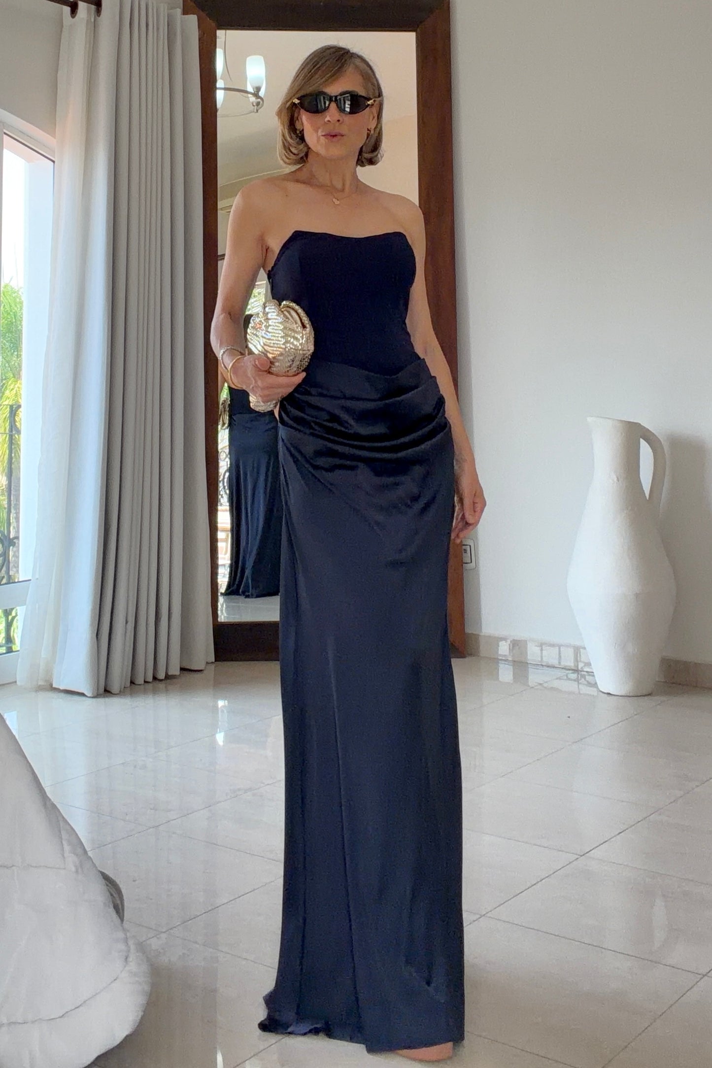 VESTIDO AJUSTADO & SATIN
