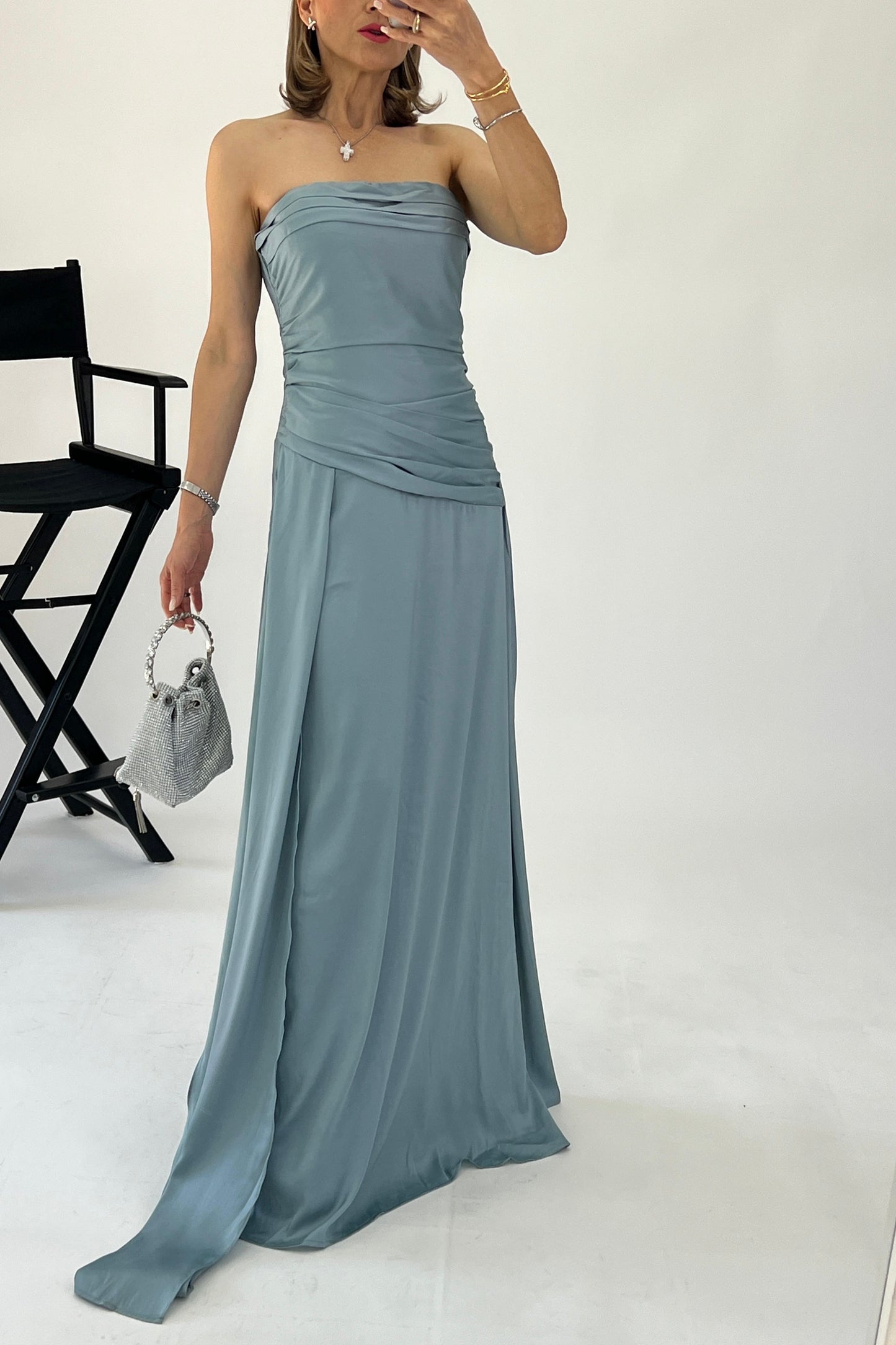 VESTIDO TIRAS EN CADERA