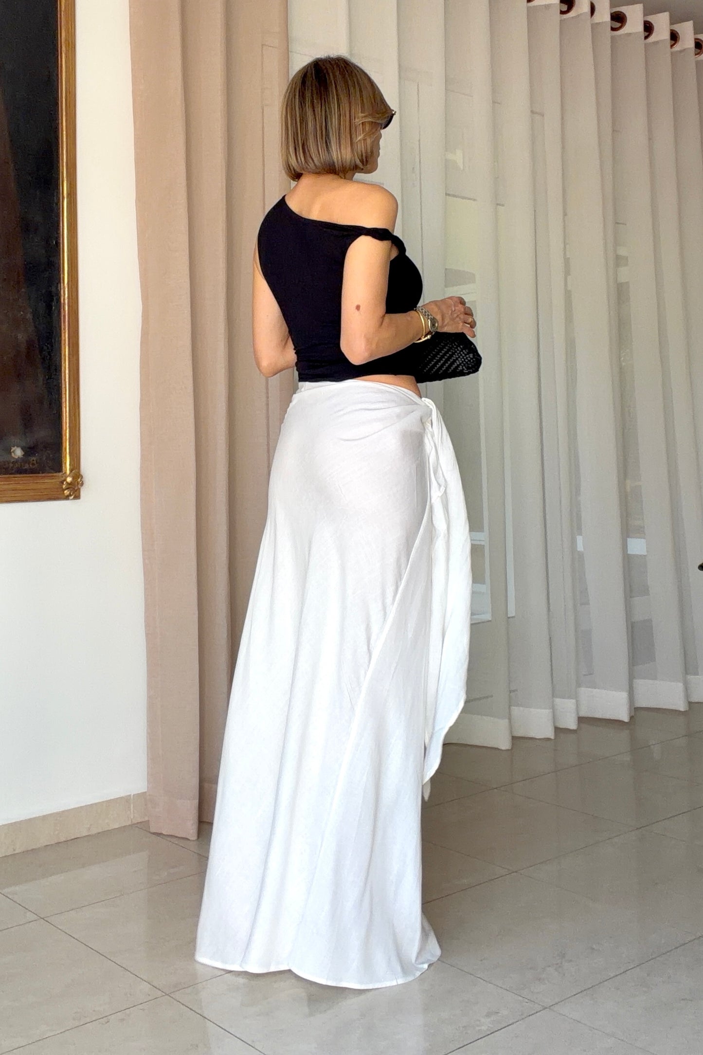FALDA ANUDADO