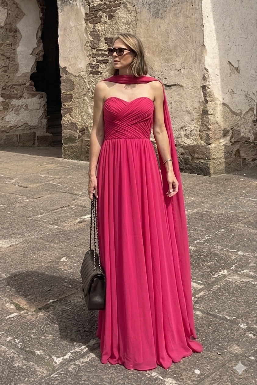 VESTIDO STRAPLESS