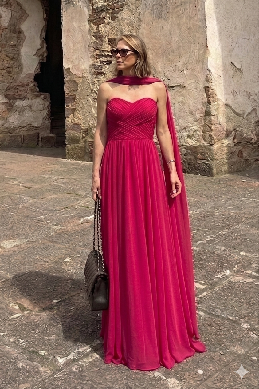 VESTIDO STRAPLESS