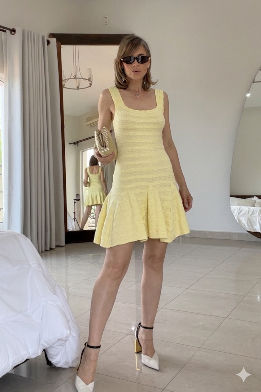 VESTIDO BAJO CON VUELO