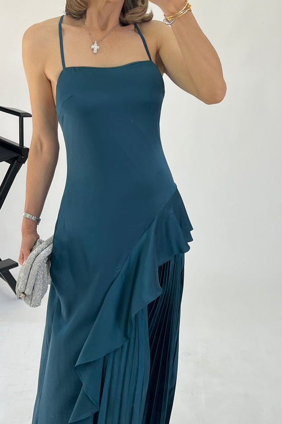 VESTIDO ASIMETRICO PLISADO