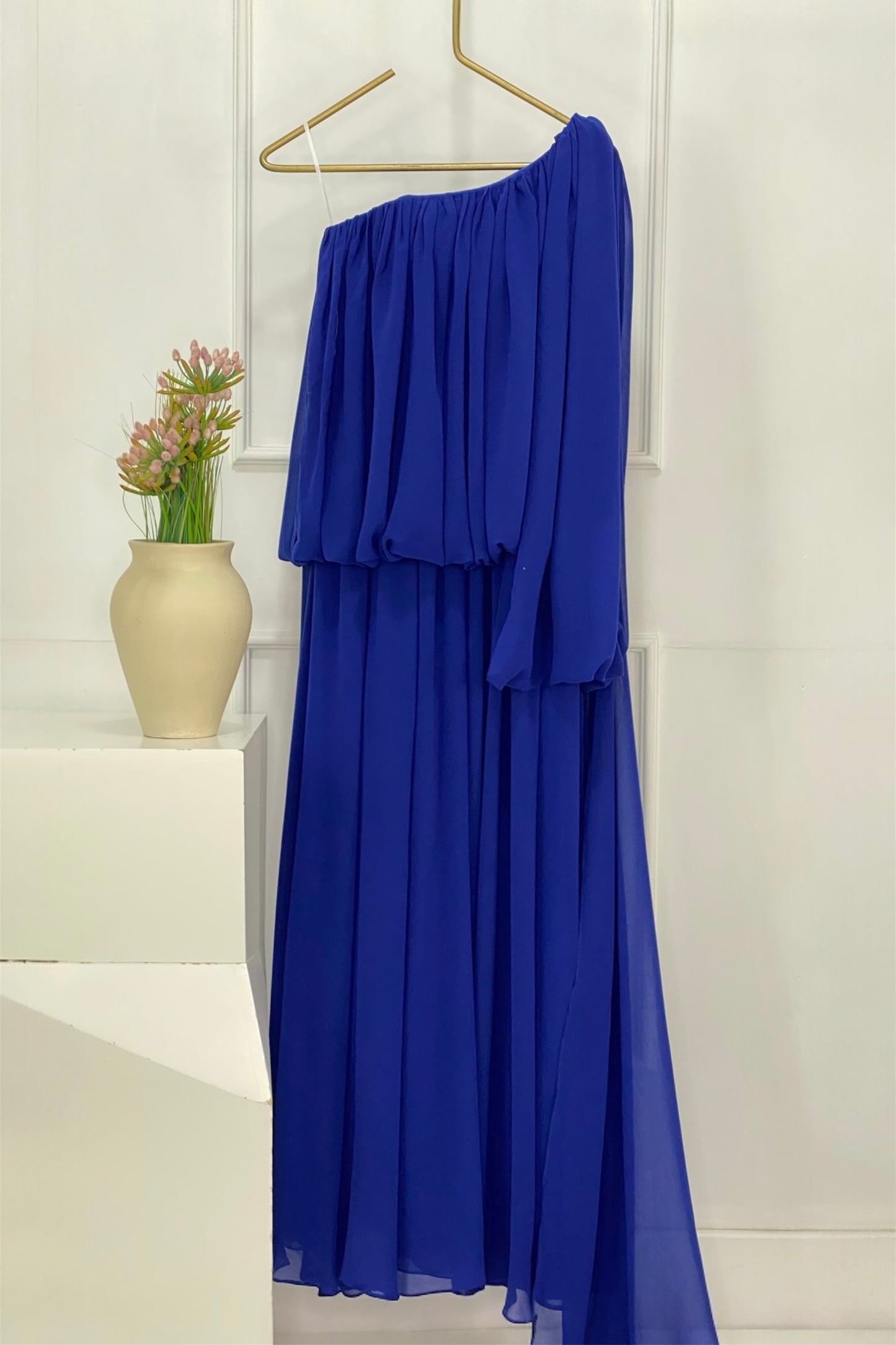 VESTIDO HOMBRO ASIMETRICO