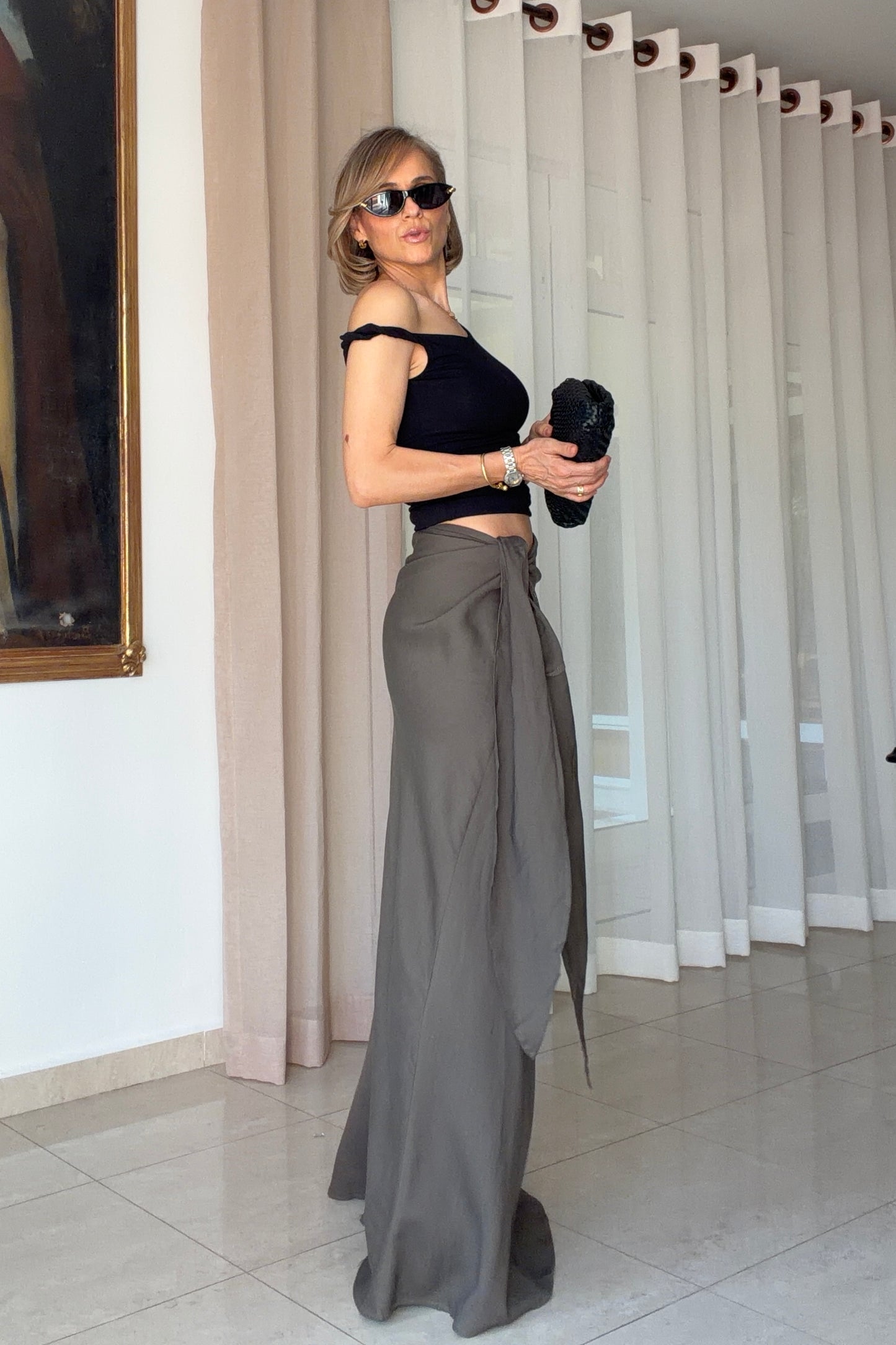 FALDA ANUDADO