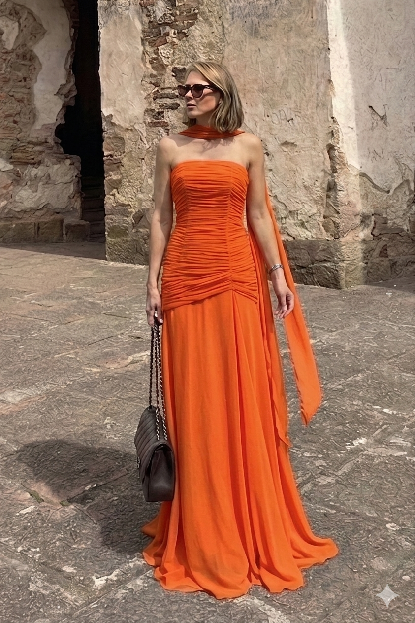 VESTIDO DETALLE CORRUGADO