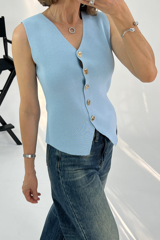 CHALECO BOTONES DORADOS