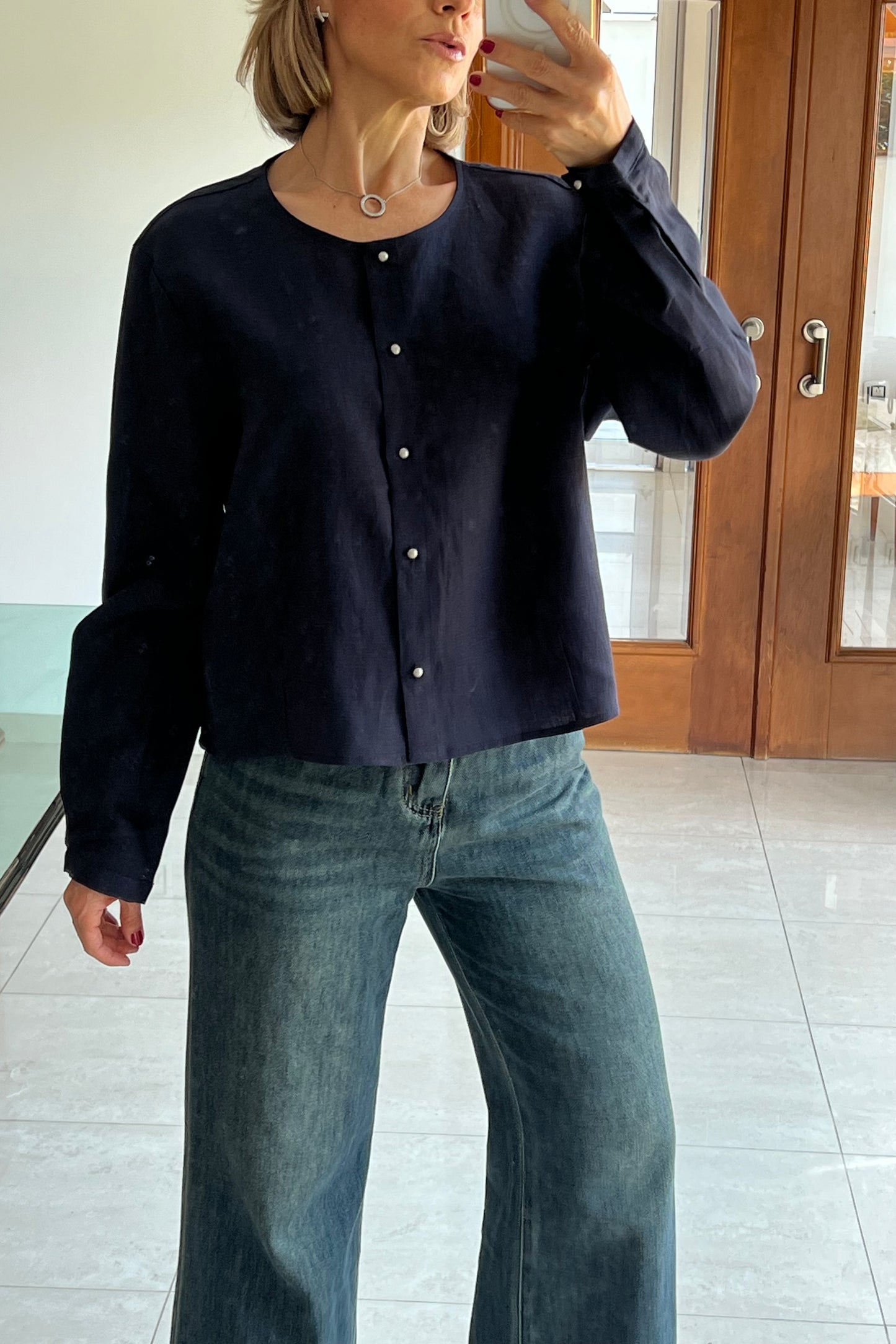 BLUSA CUELLO REDONDO