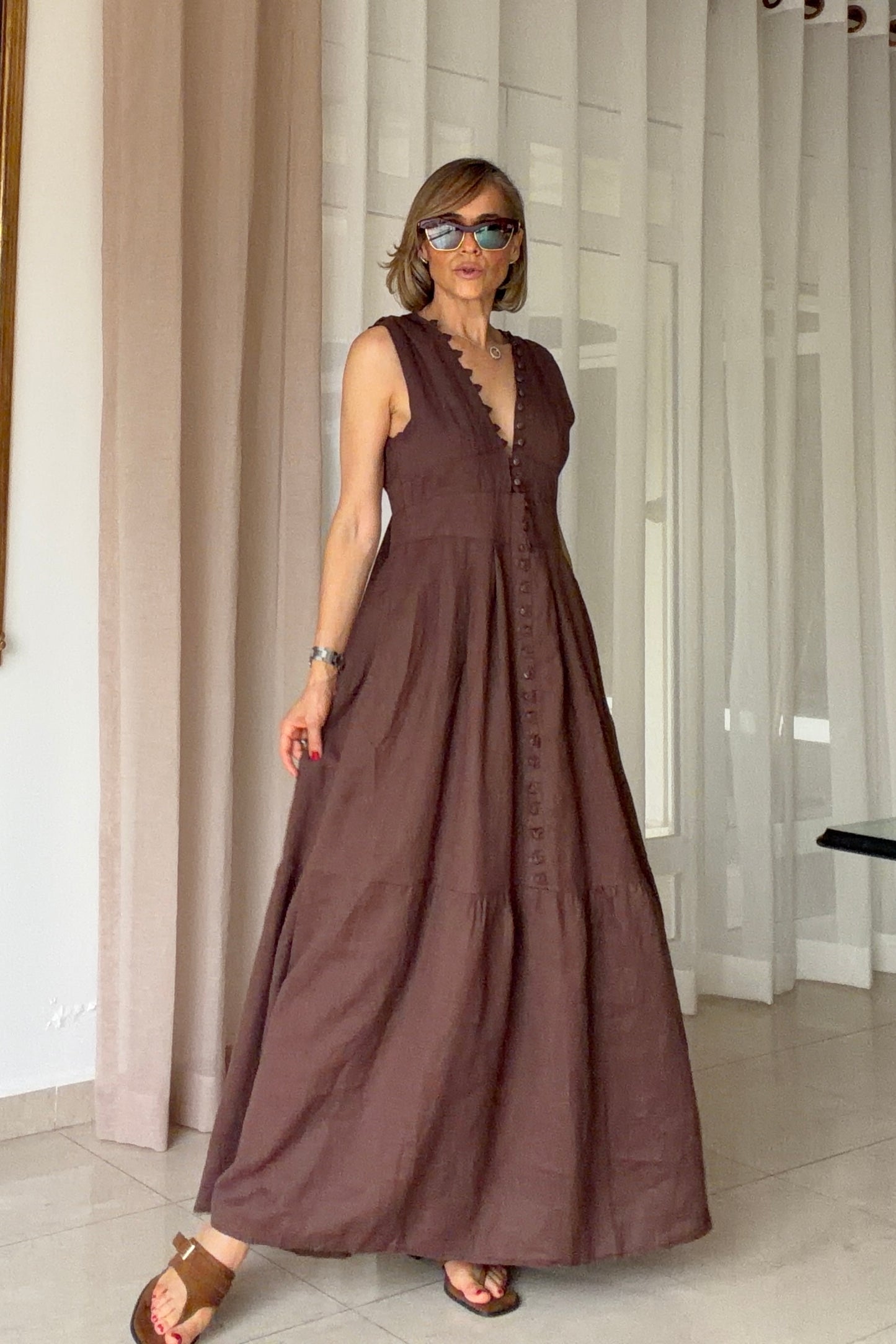 VESTIDO BOTONES