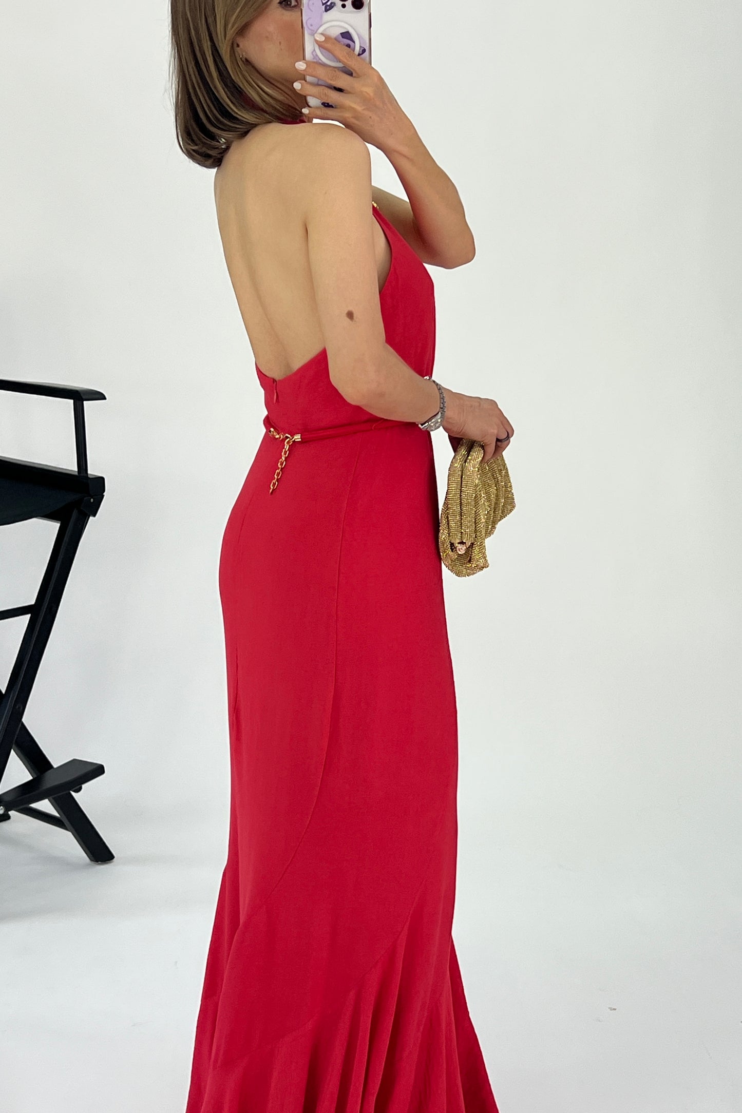 VESTIDO ESFERAS DORADAS