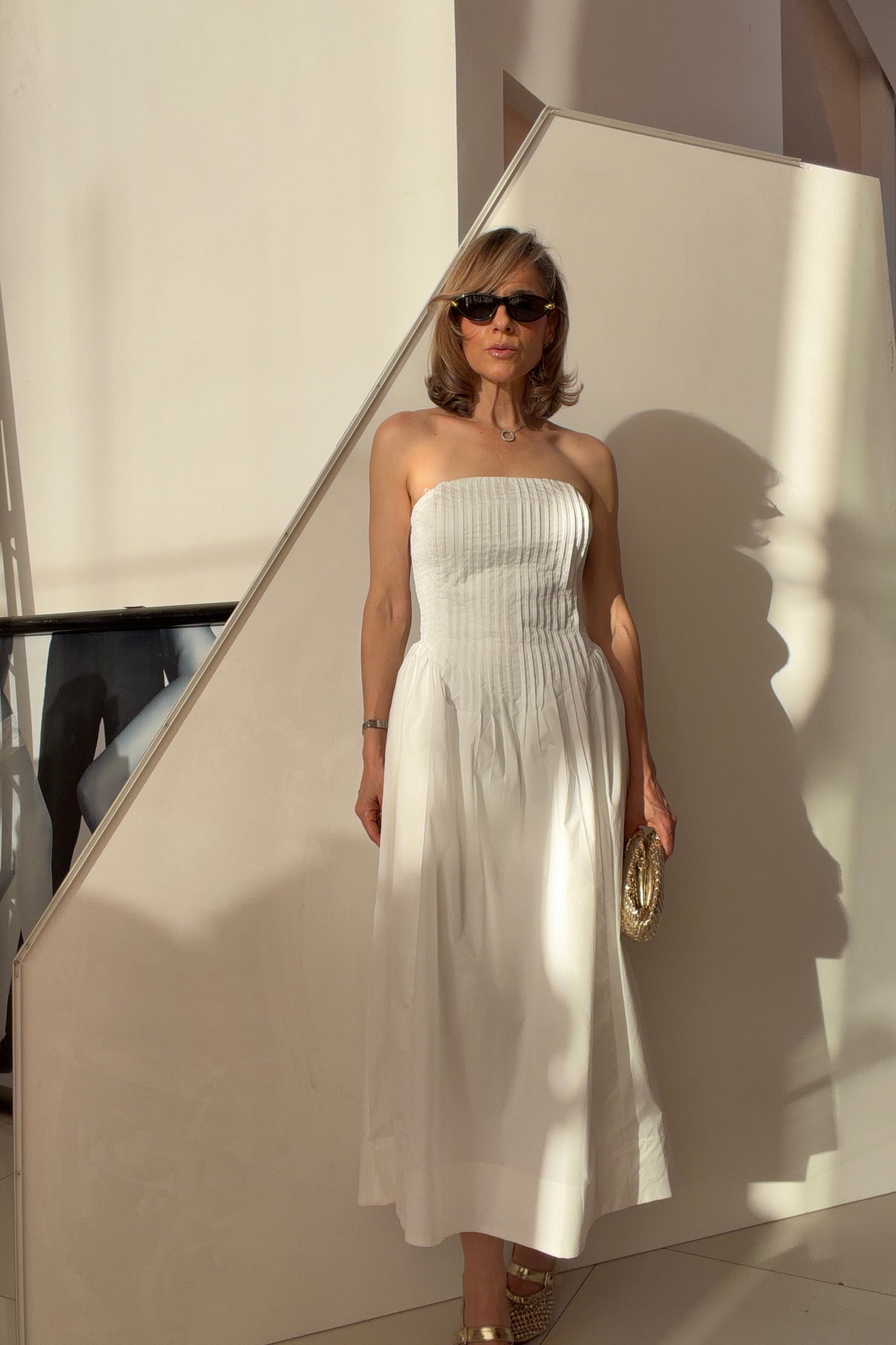 VESTIDO BUSTO PLISADO