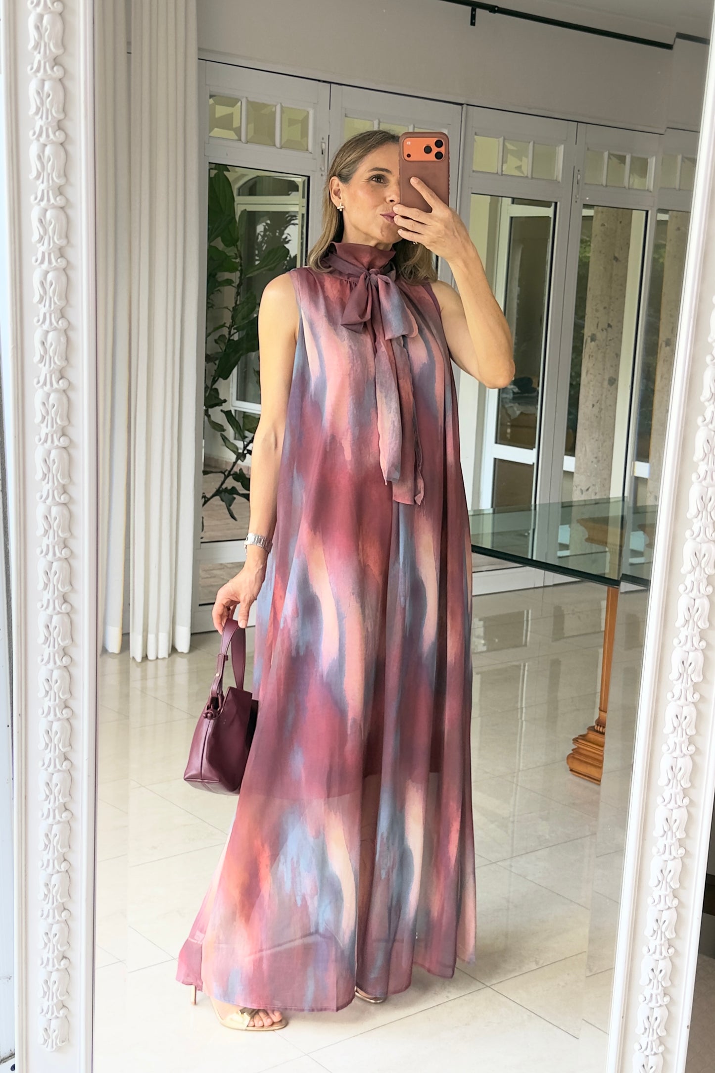 VESTIDO DETALLE CORBATIN