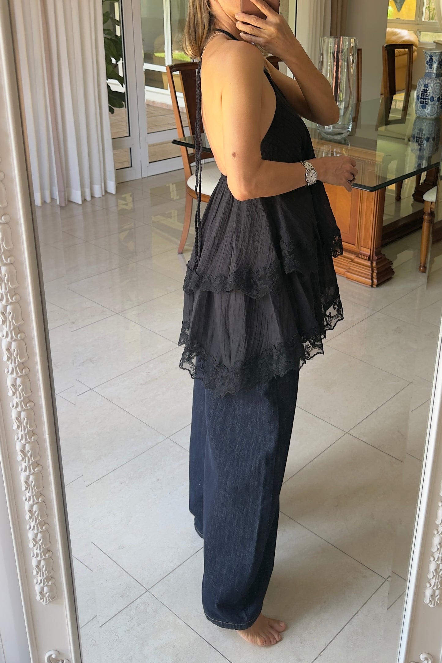 BLUSA CAPAS & ENCAJE
