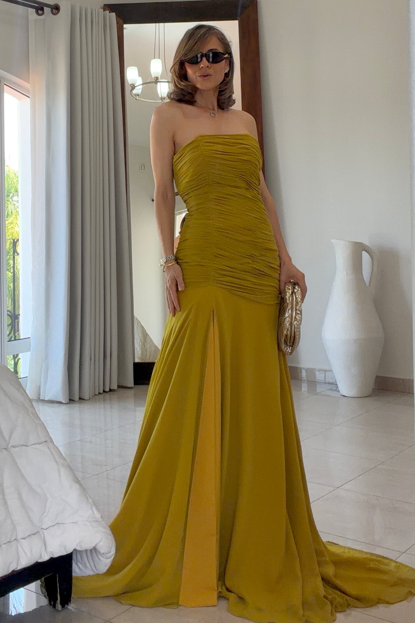 VESTIDO DETALLE CORRUGADO