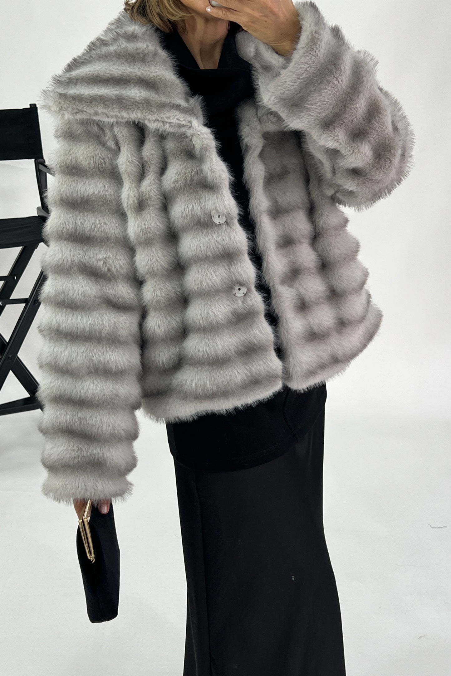 SYNTHETIC FUR COAT