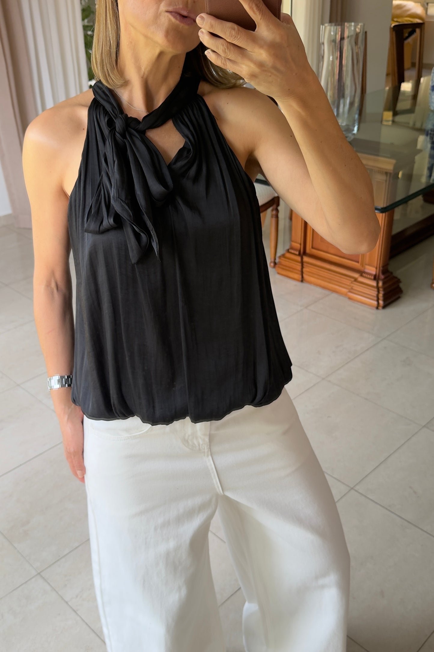 BLUSA SATINADA