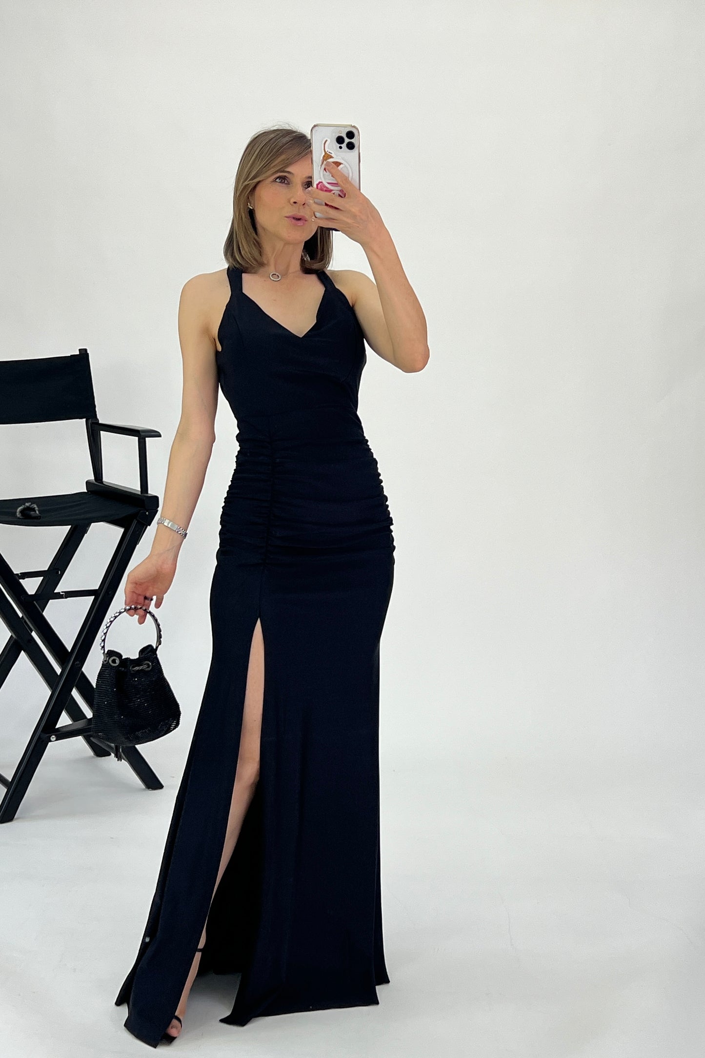 VESTIDO ESPALDA CRUZADA