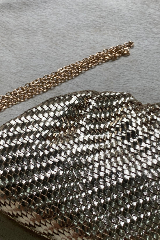 METALLIC WOVEN BAG