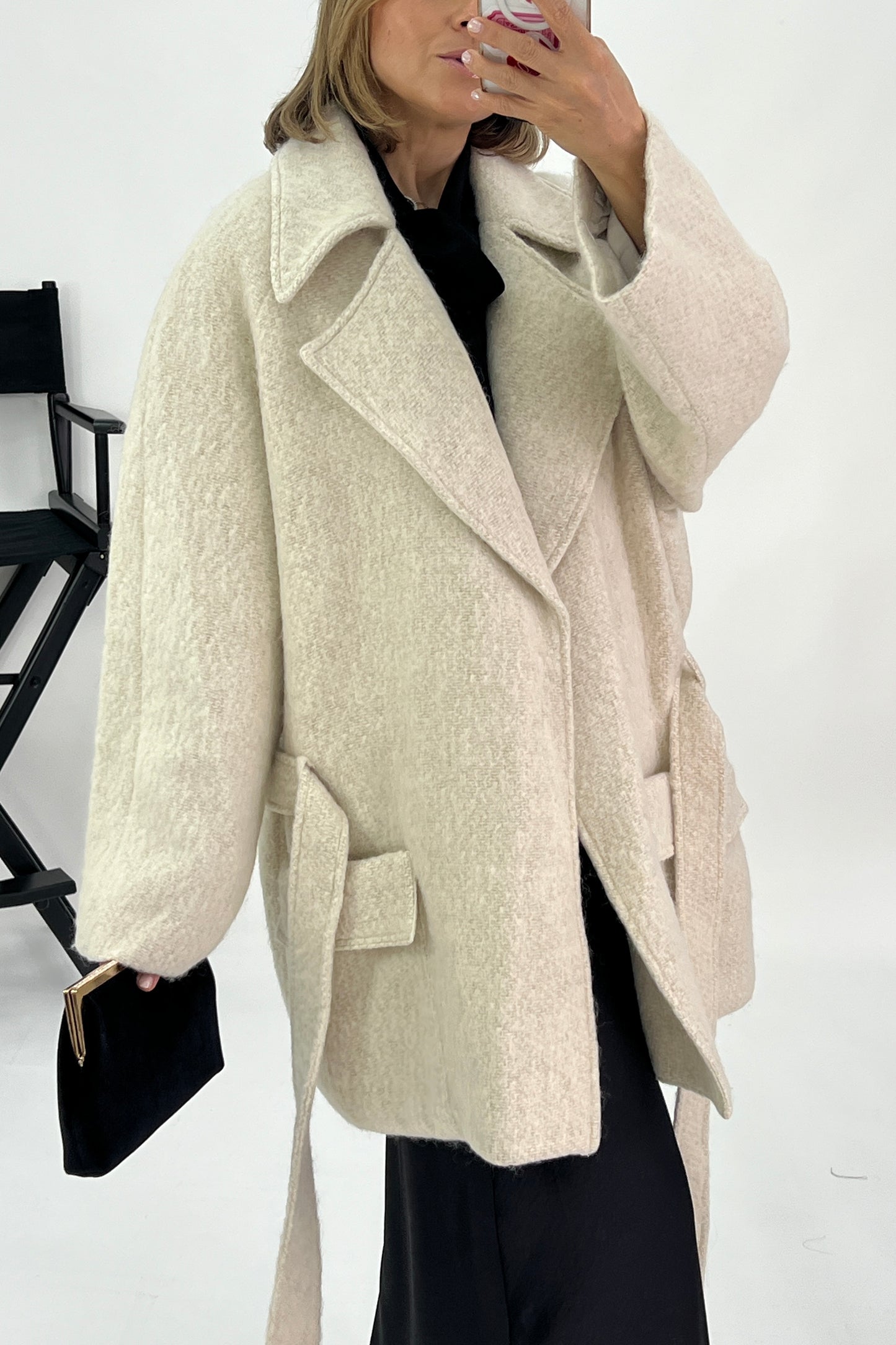 WOOL WRAP COAT