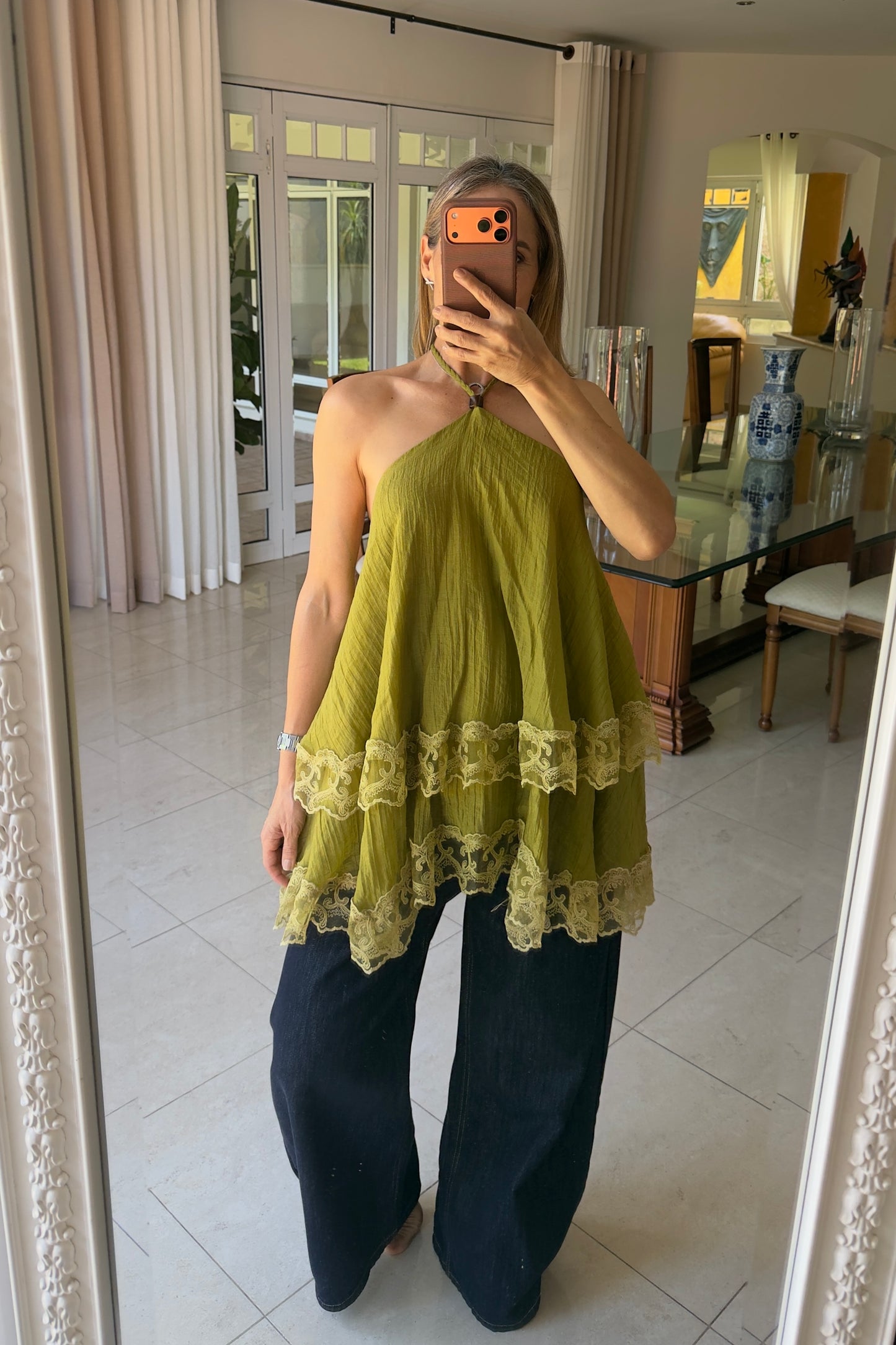 BLUSA CAPAS & ENCAJE
