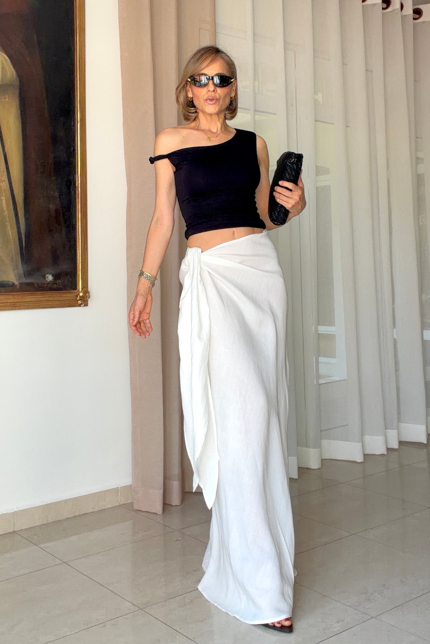 FALDA ANUDADO