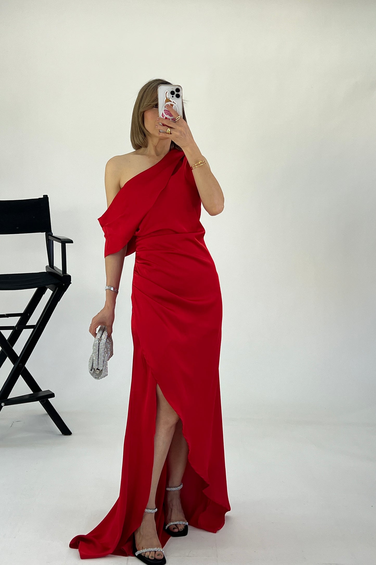 VESTIDO HOMBROS ASIMETRICOS