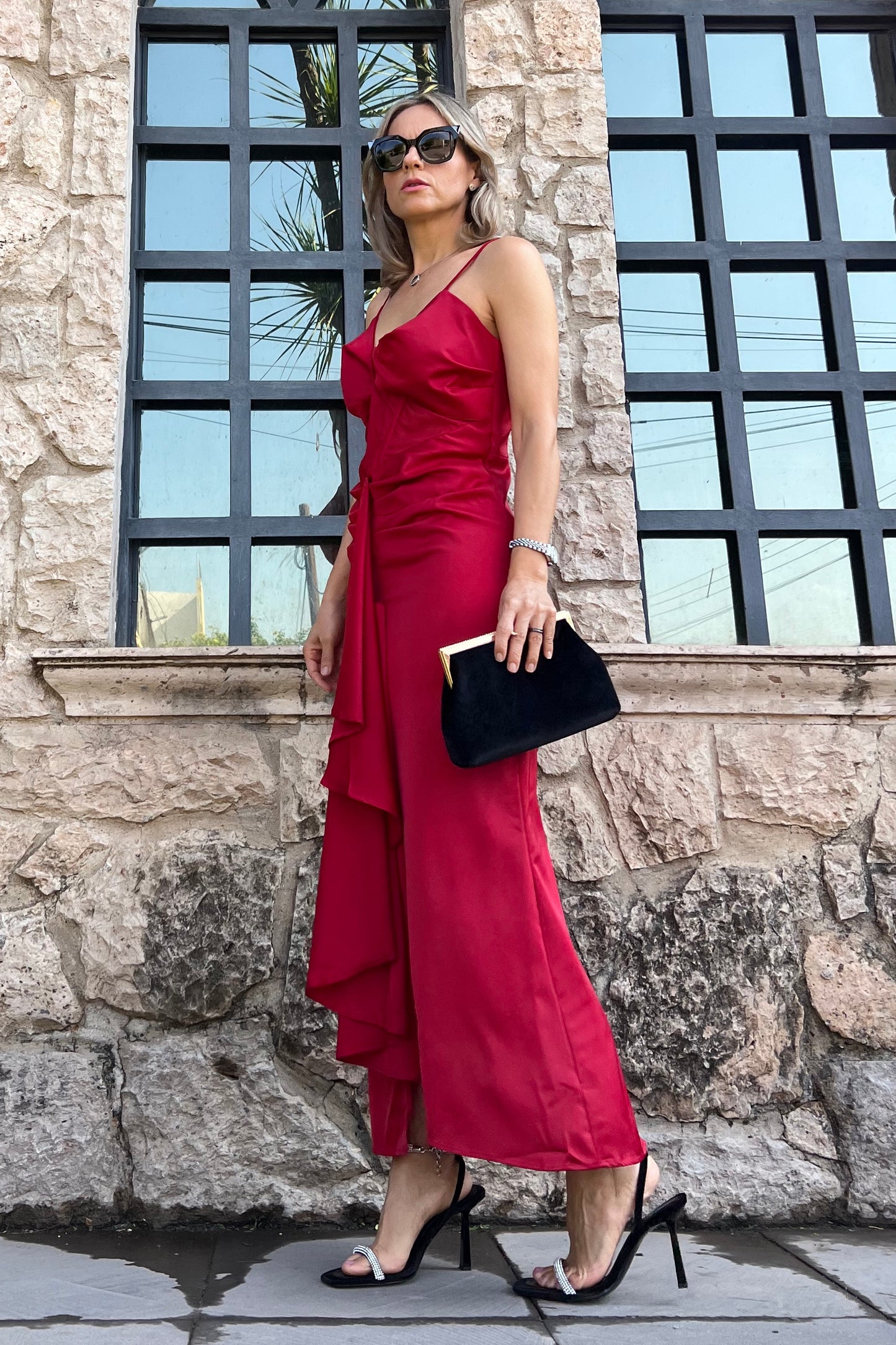 VESTIDO ESCAROLA MIDI