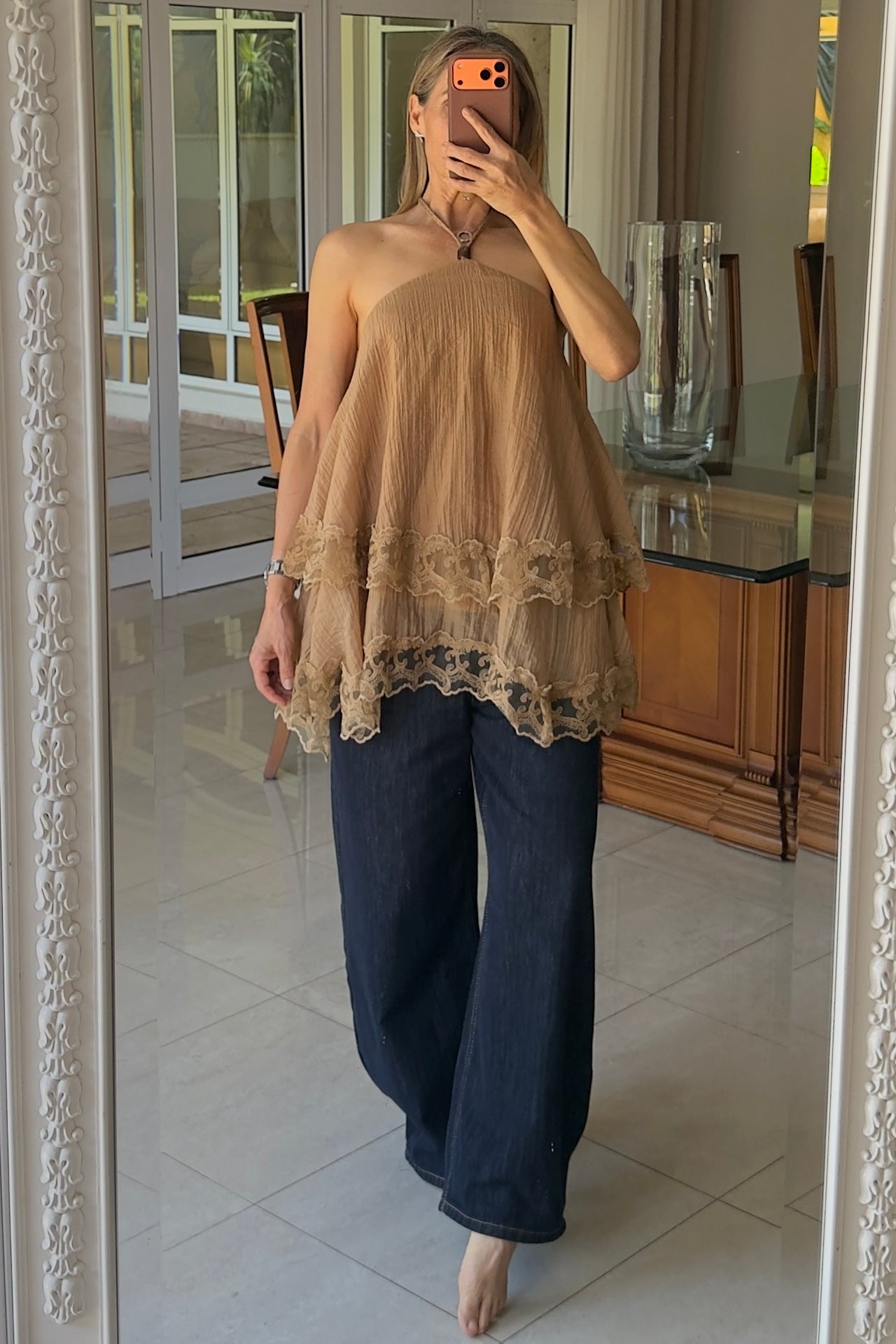 BLUSA CAPAS & ENCAJE