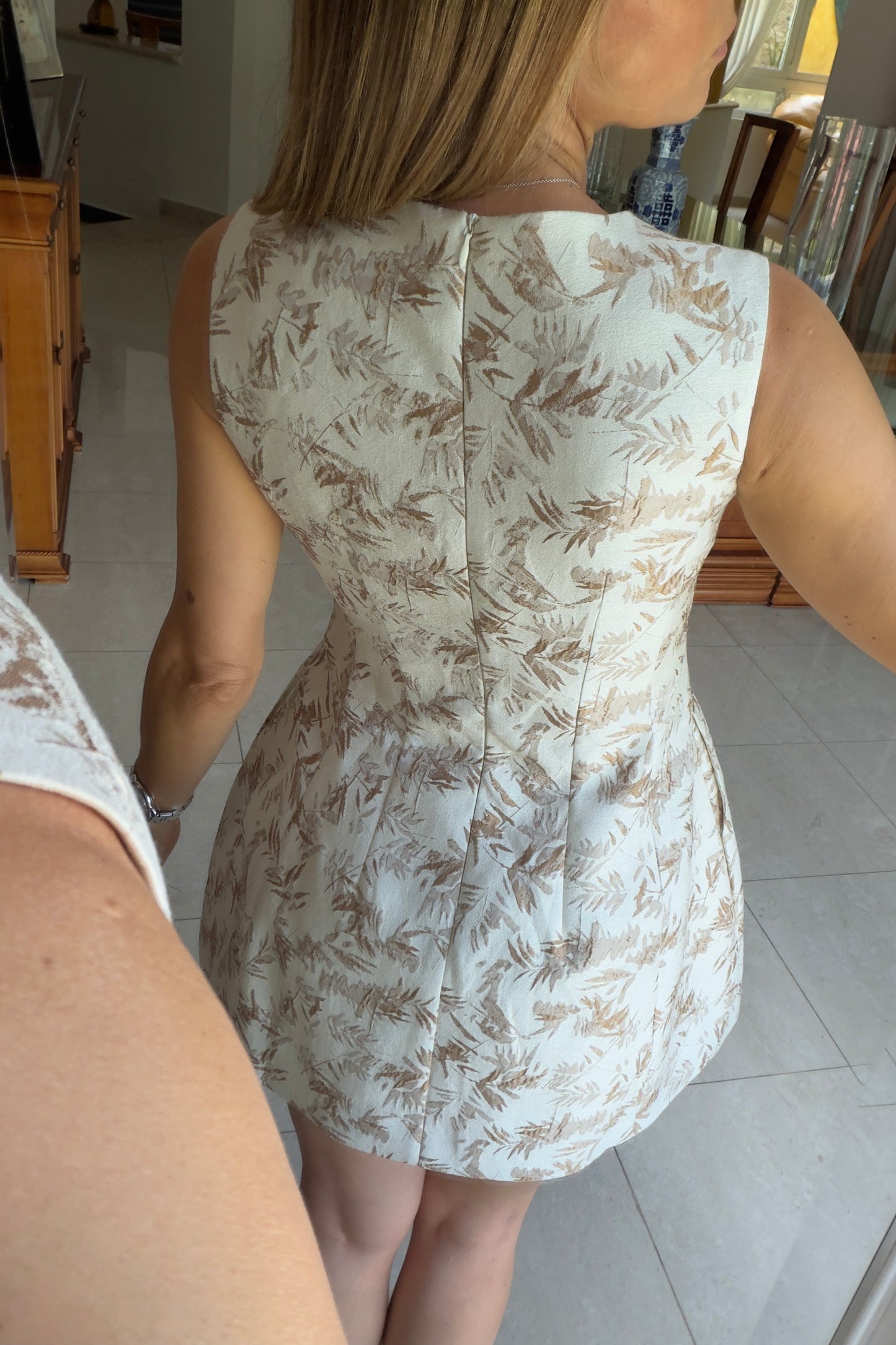 VESTIDO ESTAMPADO HOJAS