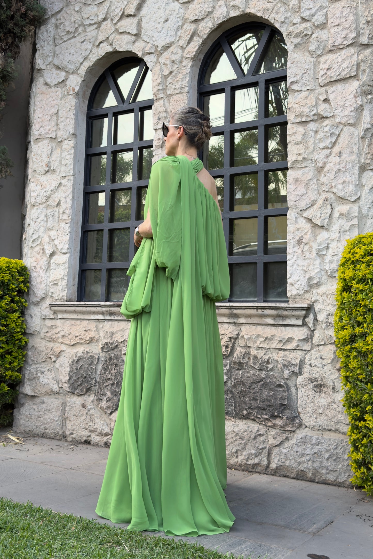 VESTIDO HOMBRO ASIMETRICO