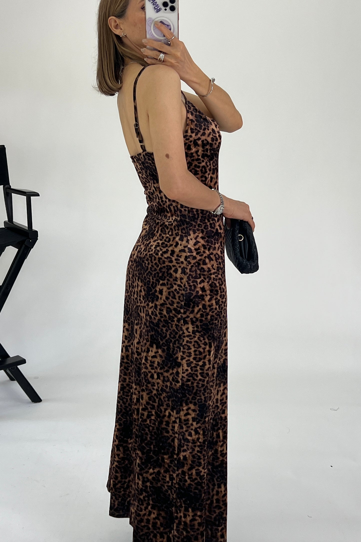 VESTIDO VELVET ANIMAL PRINT