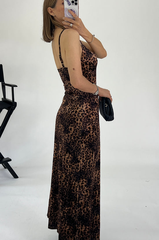 VESTIDO VELVET ANIMAL PRINT
