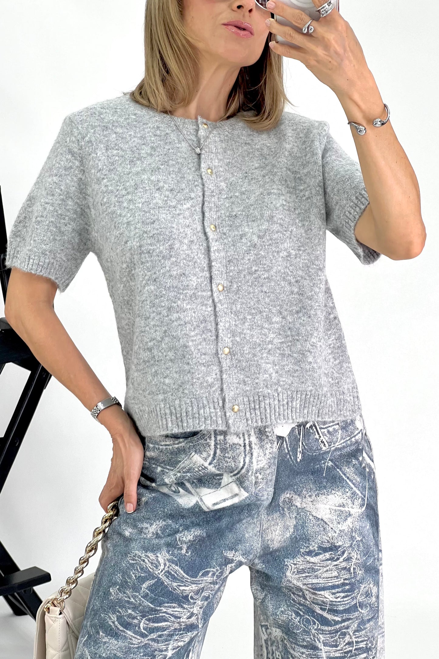 BLUSA BOTONES DORADOS