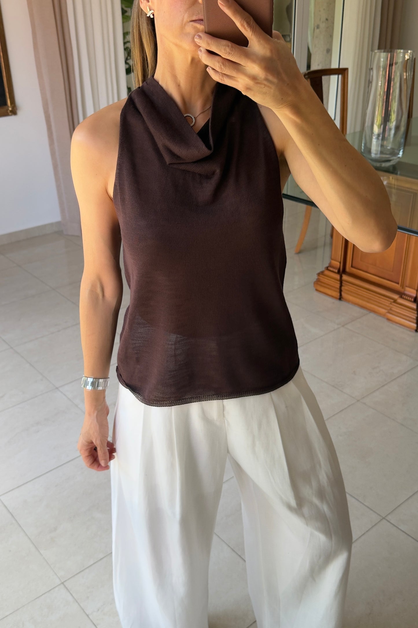 BLUSA CUELLO DRAPEADO