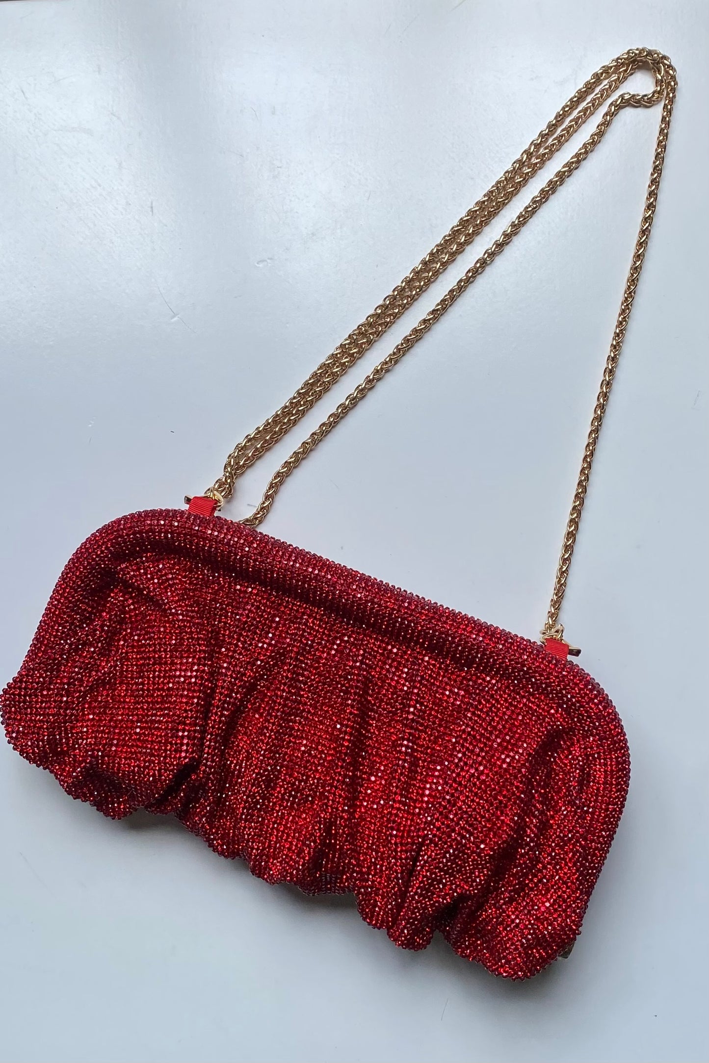 SHINY CLUTCH BAG