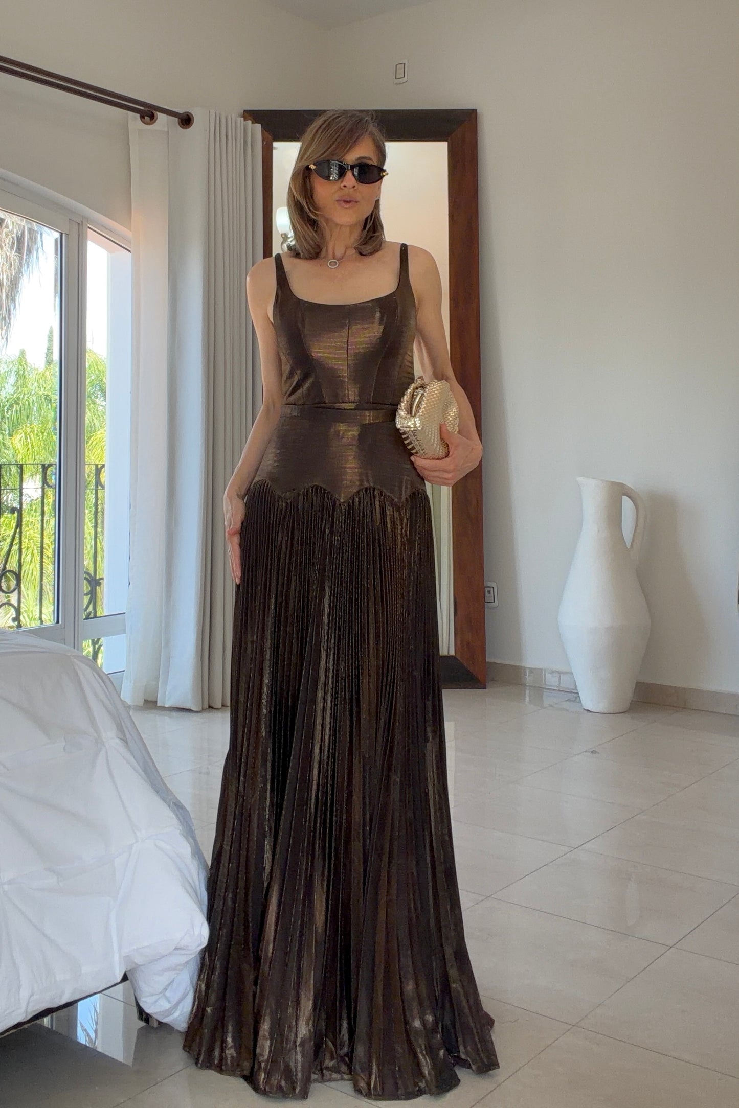 VESTIDO BAJO PLISADO
