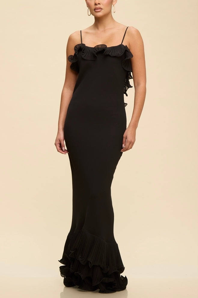 VESTIDO DETALLE VOLANTE